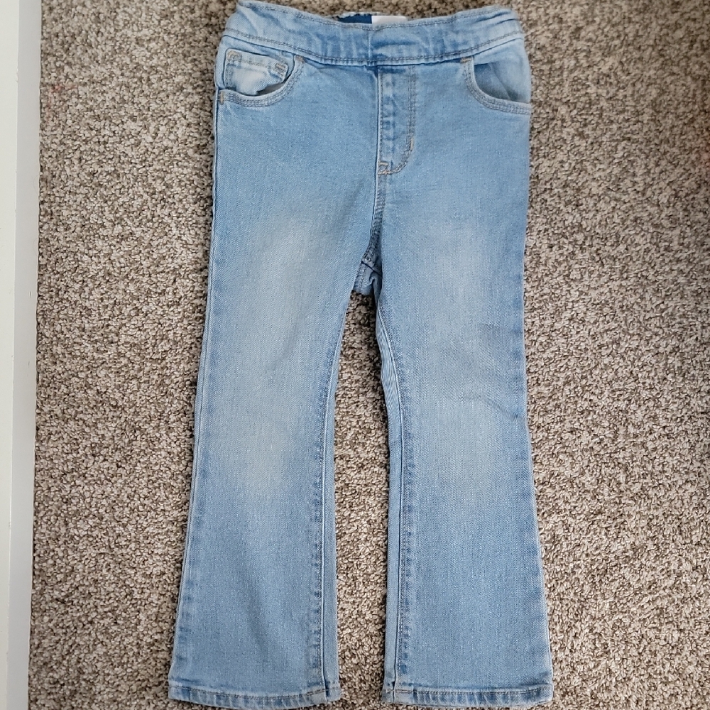 Light Blue Toddler Girl Flared Jeans